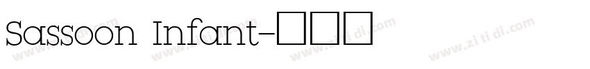 Sassoon Infant字体转换